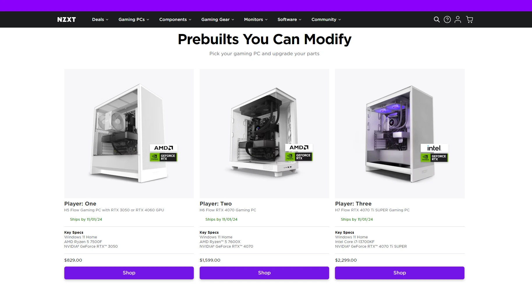 NZXT website preview image